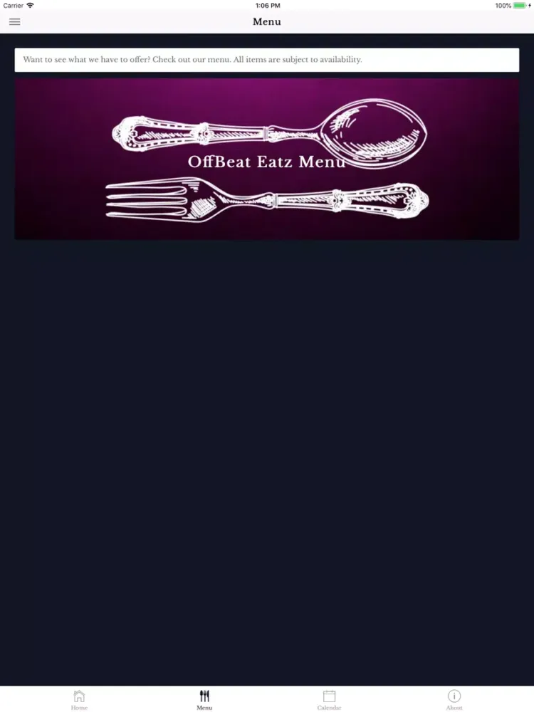 Zrzuty ekranu OffBeat Eatz iPad 