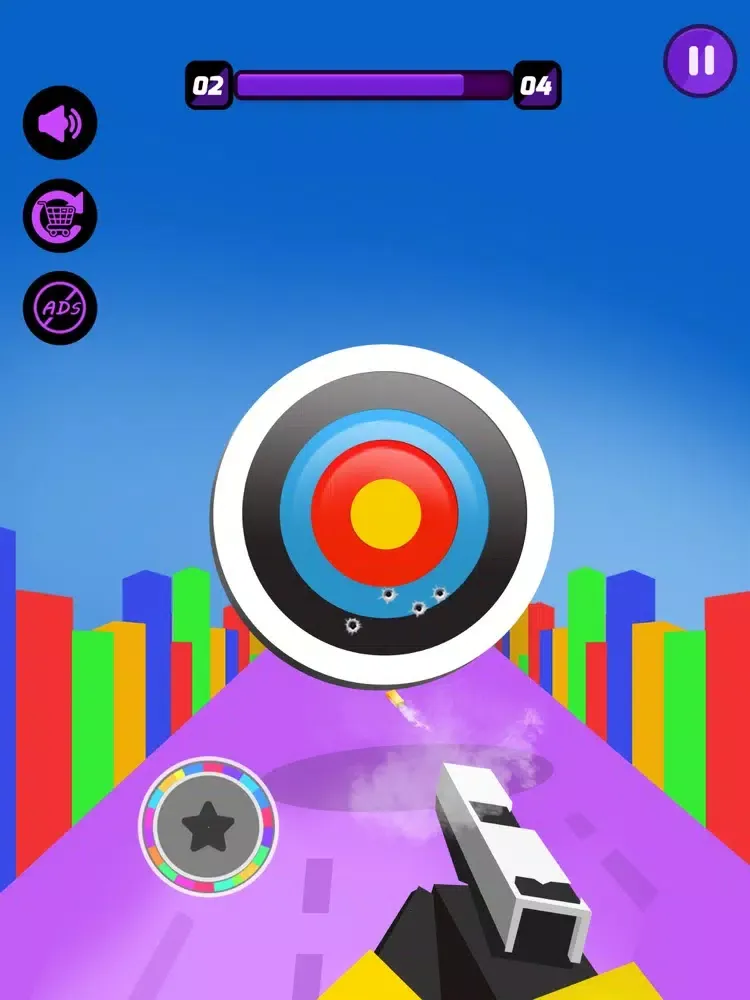 ภาพหน้าจอของ Shoot To Break Bulls-Eye iPad 