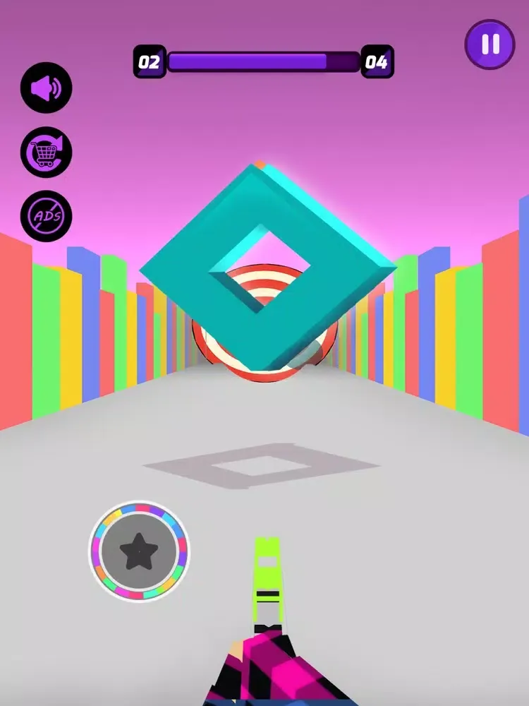 ภาพหน้าจอของ Shoot To Break Bulls-Eye iPad 