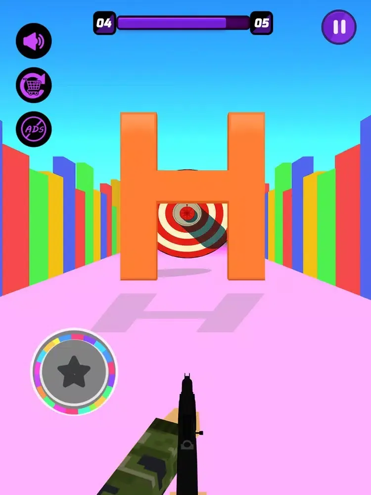 ภาพหน้าจอของ Shoot To Break Bulls-Eye iPad 