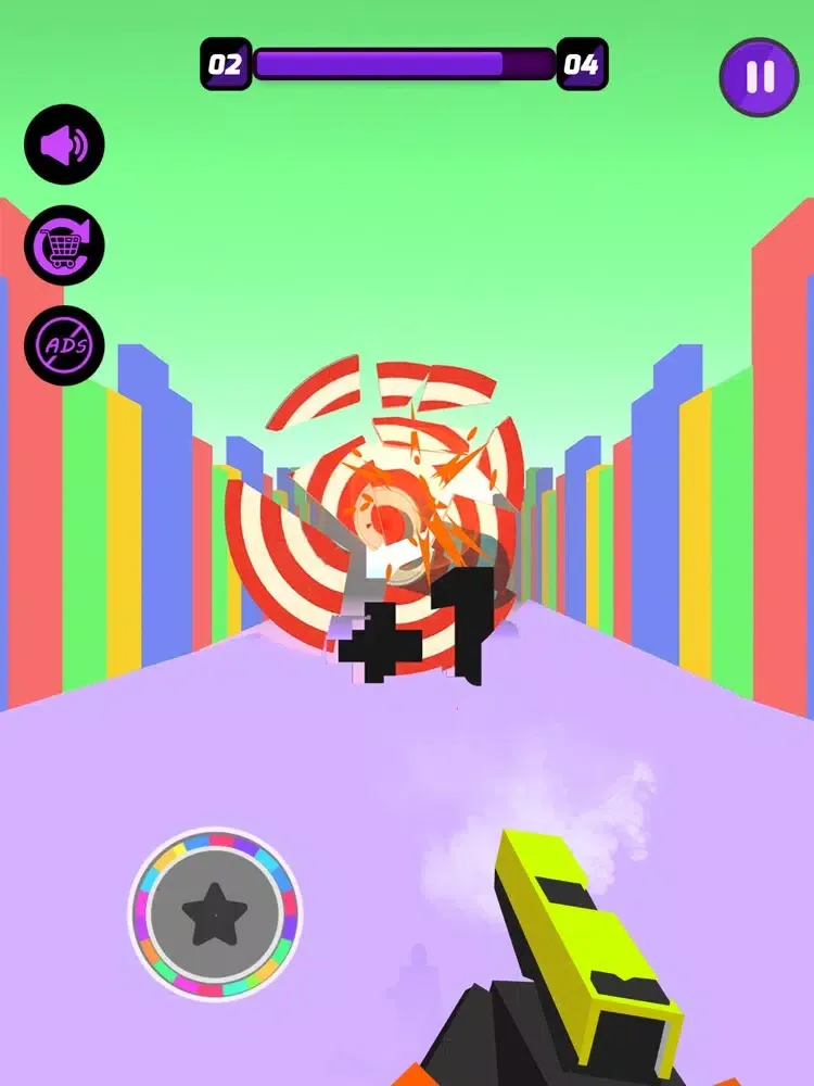 ภาพหน้าจอของ Shoot To Break Bulls-Eye iPad 