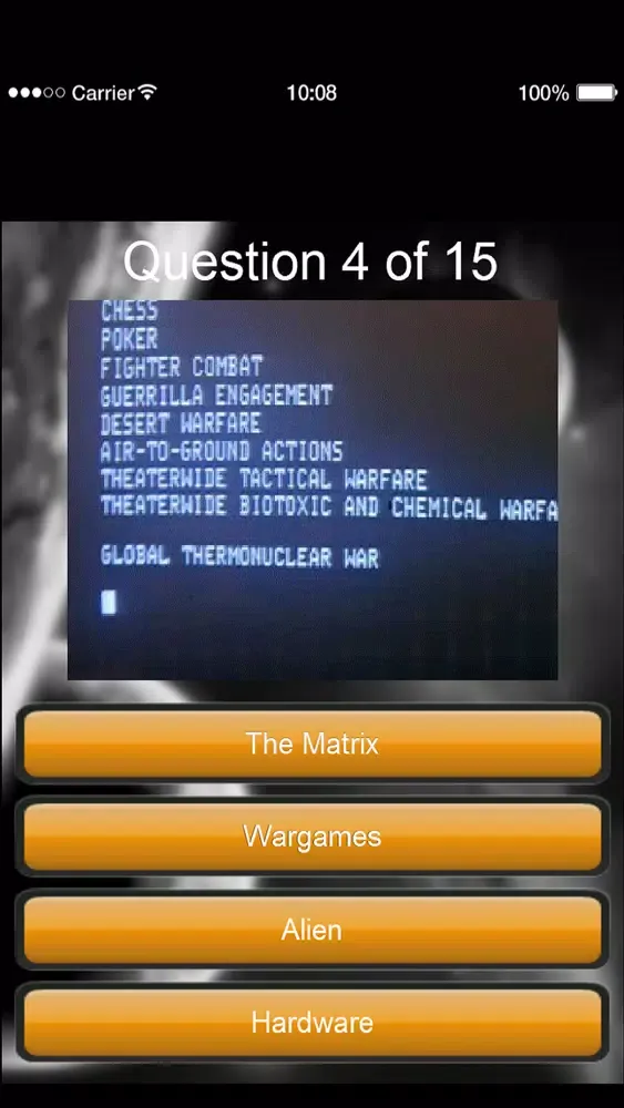 ภาพหน้าจอของ Movie Genius Quiz Sci Fi