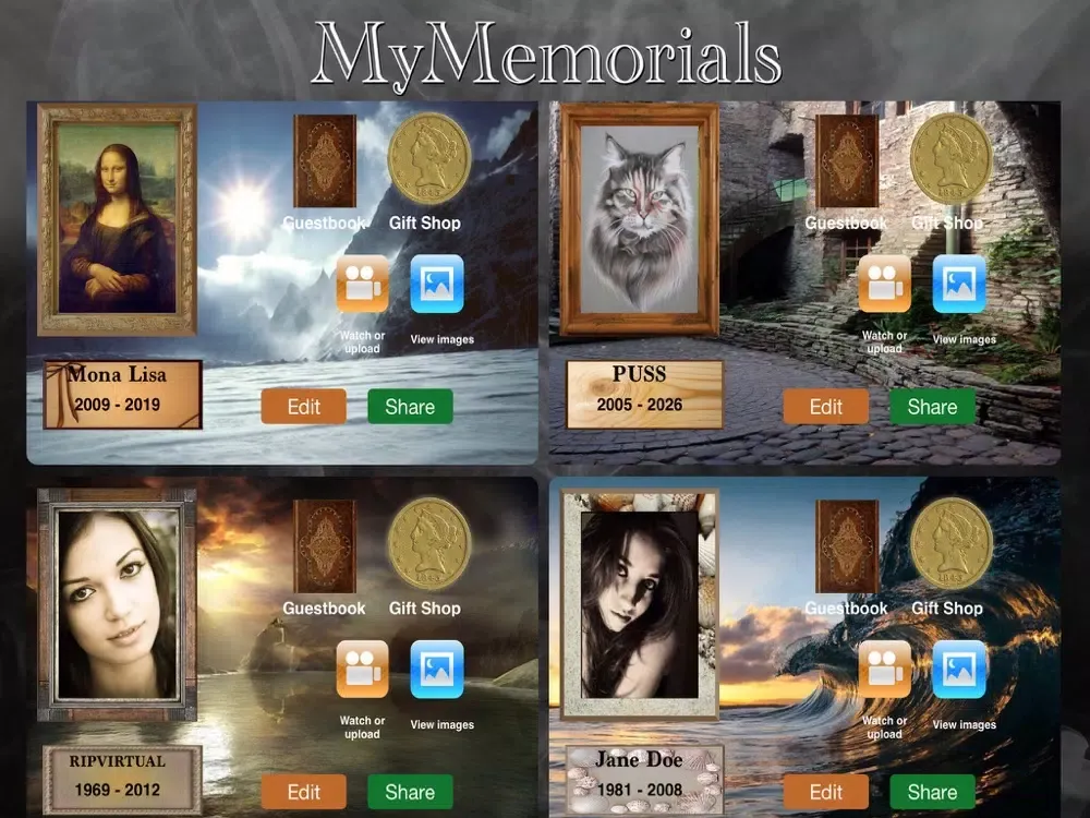 RIPVIRTUAL iPad  Screenshots