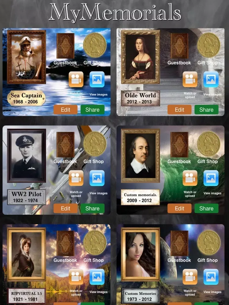 RIPVIRTUAL iPad  Screenshots