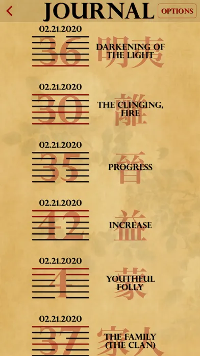 Captures d'écran de I Ching Lite