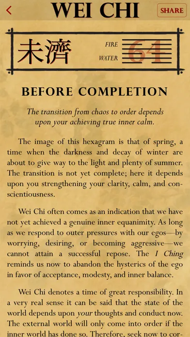 Captures d'écran de I Ching Lite