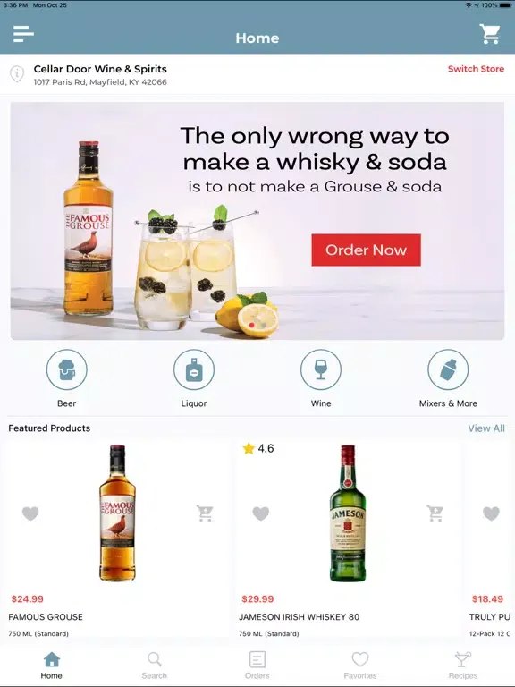 تصاویر Cellar Door Wine & Spirits iPad 