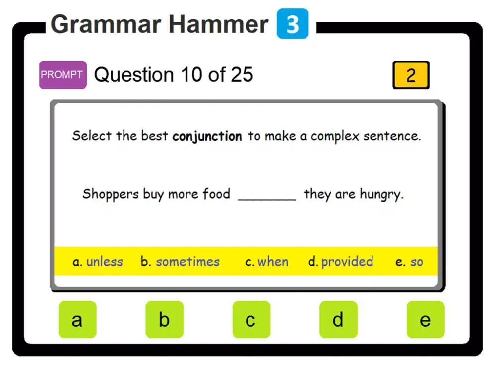 PAM Grammar Hammer 3 iPad  سکرین شاٹس