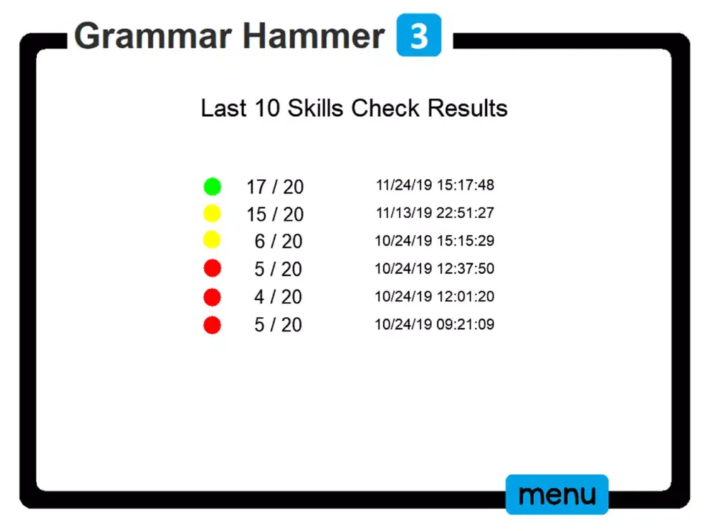 PAM Grammar Hammer 3 iPad  سکرین شاٹس