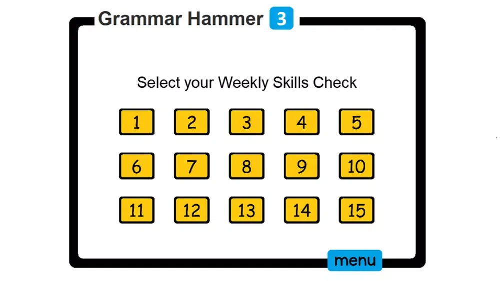 PAM Grammar Hammer 3 سکرین شاٹس