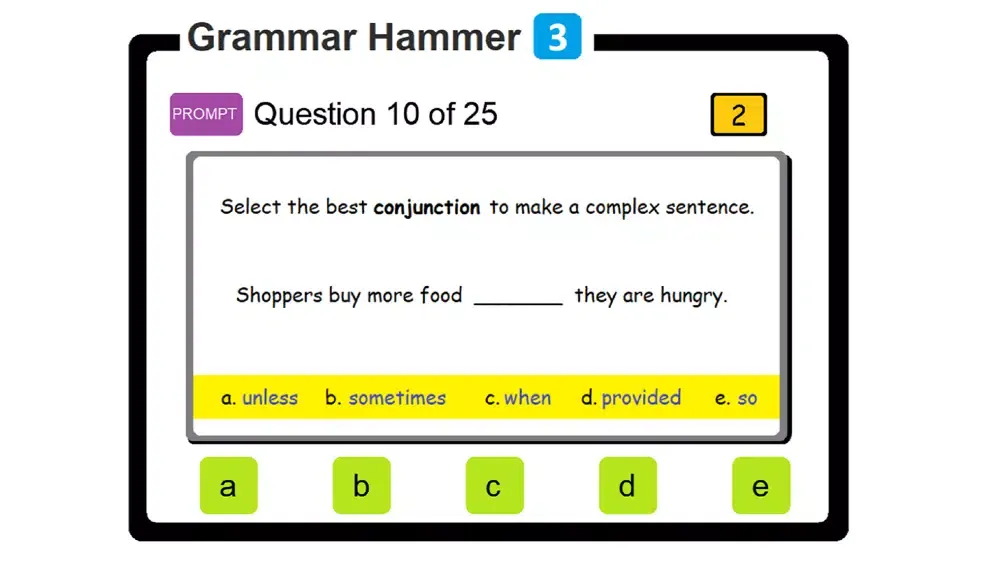 PAM Grammar Hammer 3 سکرین شاٹس