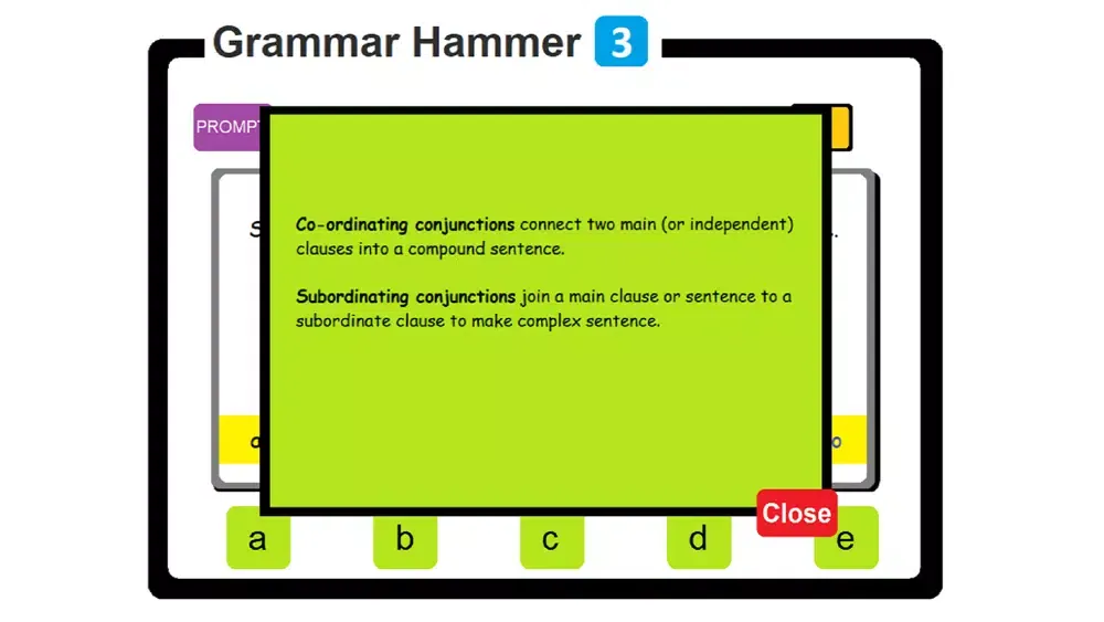 PAM Grammar Hammer 3 سکرین شاٹس