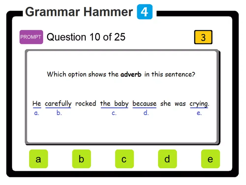PAM Grammar Hammer 4 iPad  Screenshots