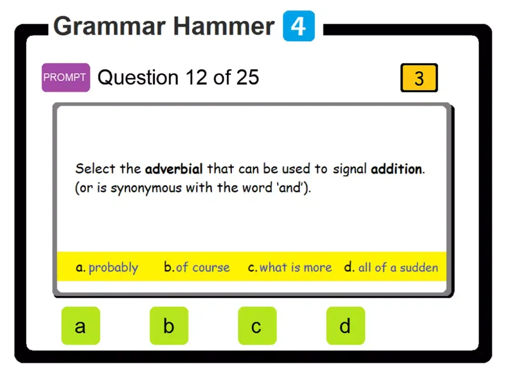 PAM Grammar Hammer 4 iPad  Screenshots