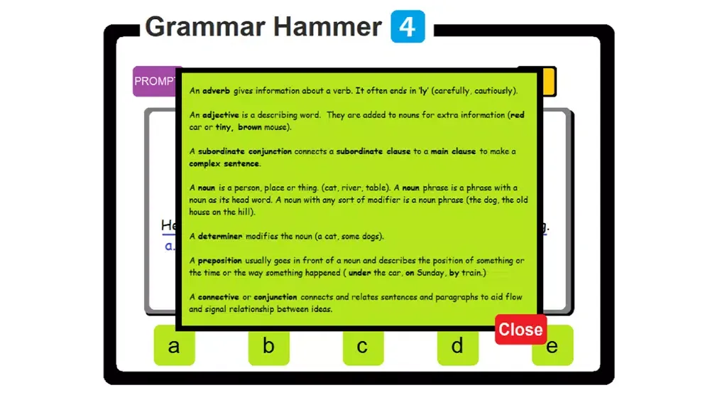 PAM Grammar Hammer 4 Screenshots
