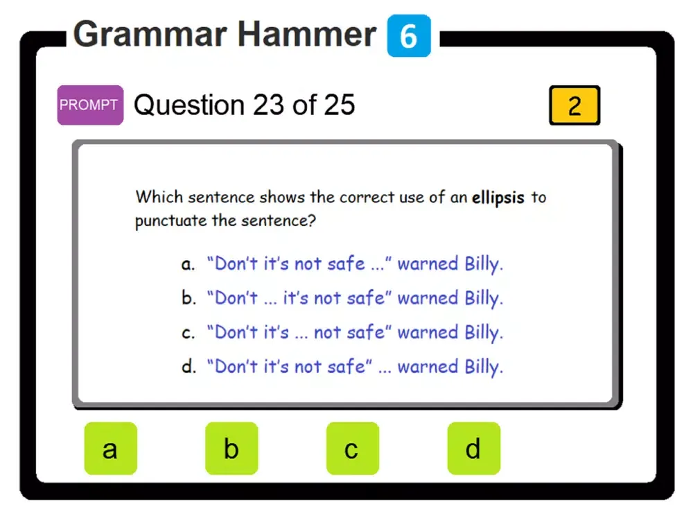 PAM Grammar Hammer 6 iPad  Ekran Görüntüleri