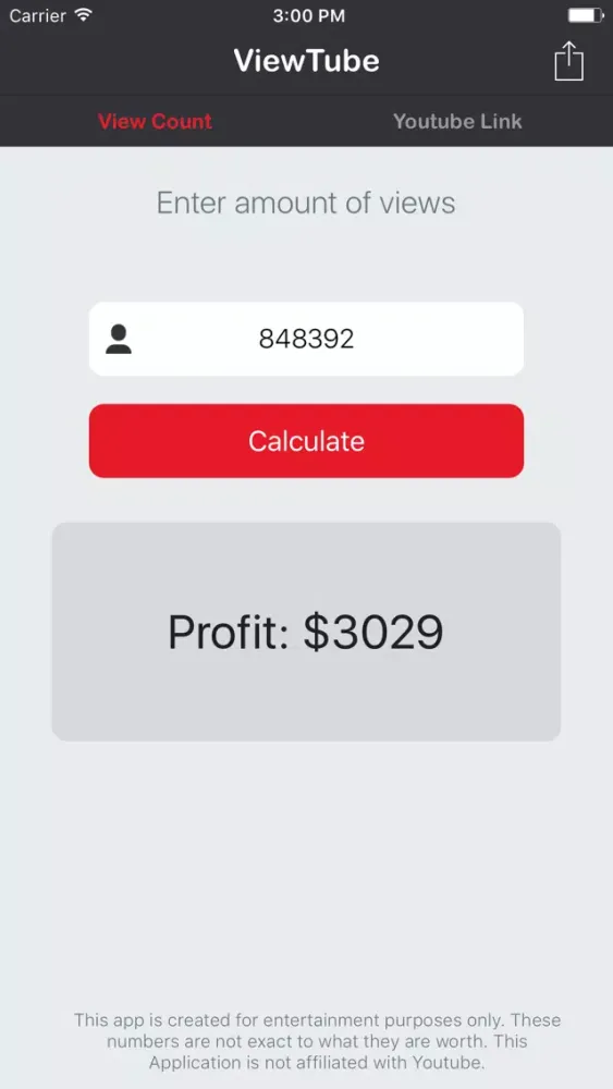 Capturas de tela do ViewTube - Calculate Video Revenue for You-Tube