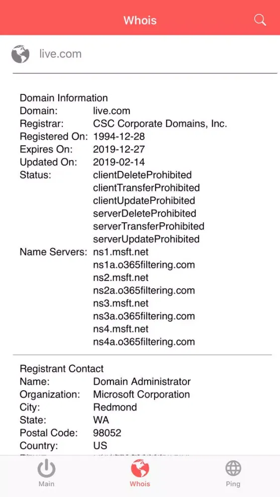 Ảnh chụp màn hình của Net Express - IP Ping & Speed