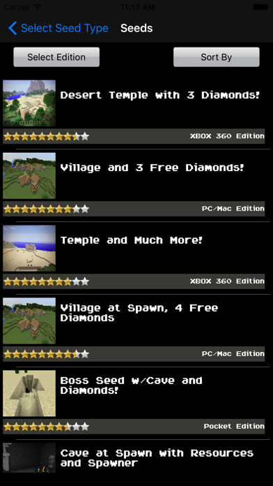 Amazing Seeds for Minecraft应用截图