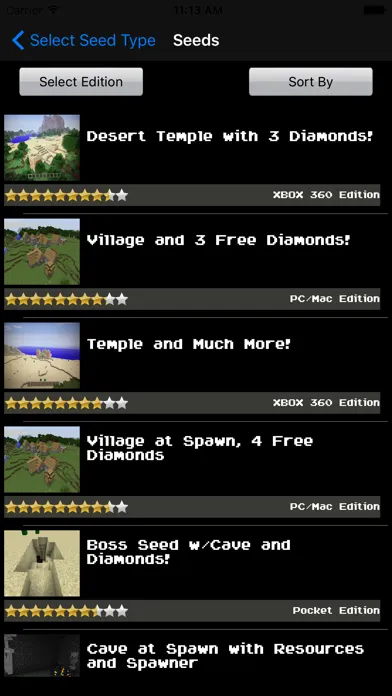 Amazing Seeds for Minecraft应用截图