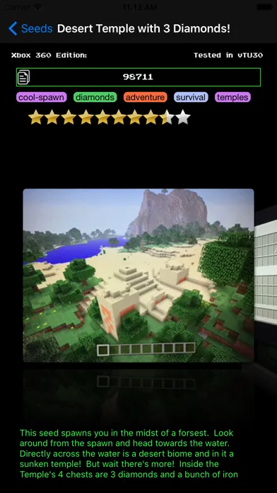 Amazing Seeds for Minecraft应用截图