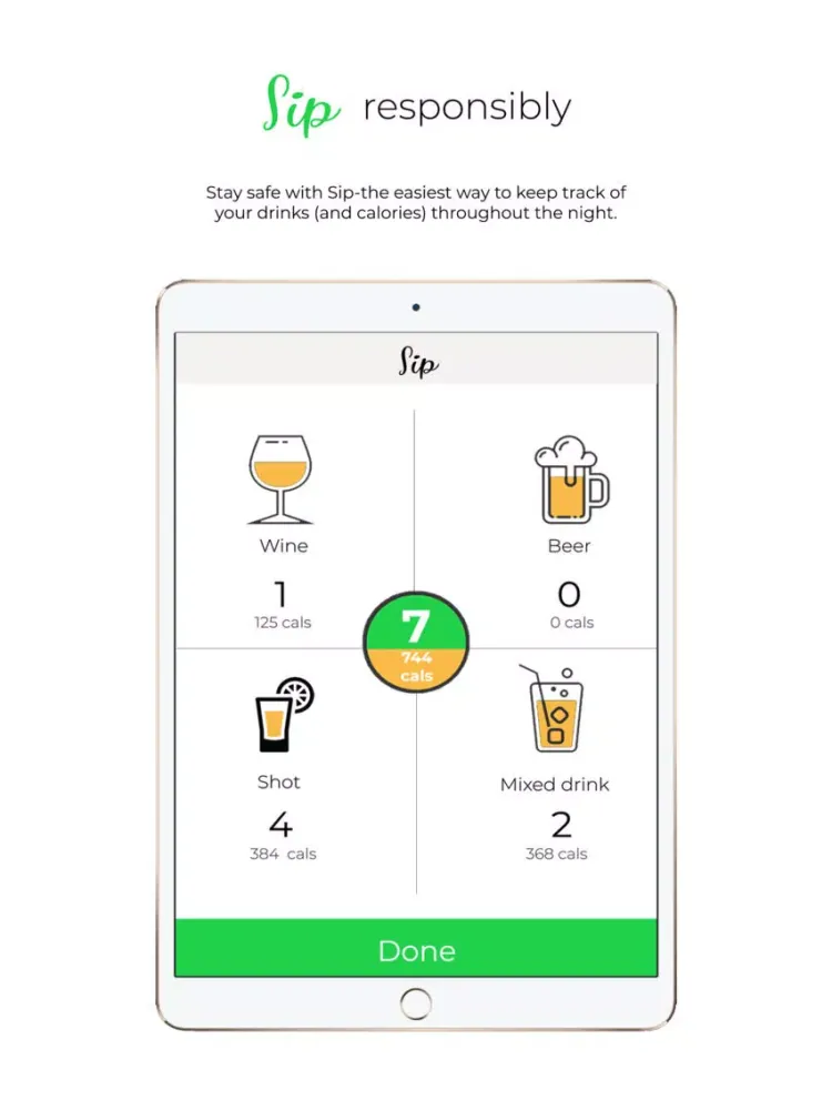 Скриншоты Sip - Drink Responsibly iPad 