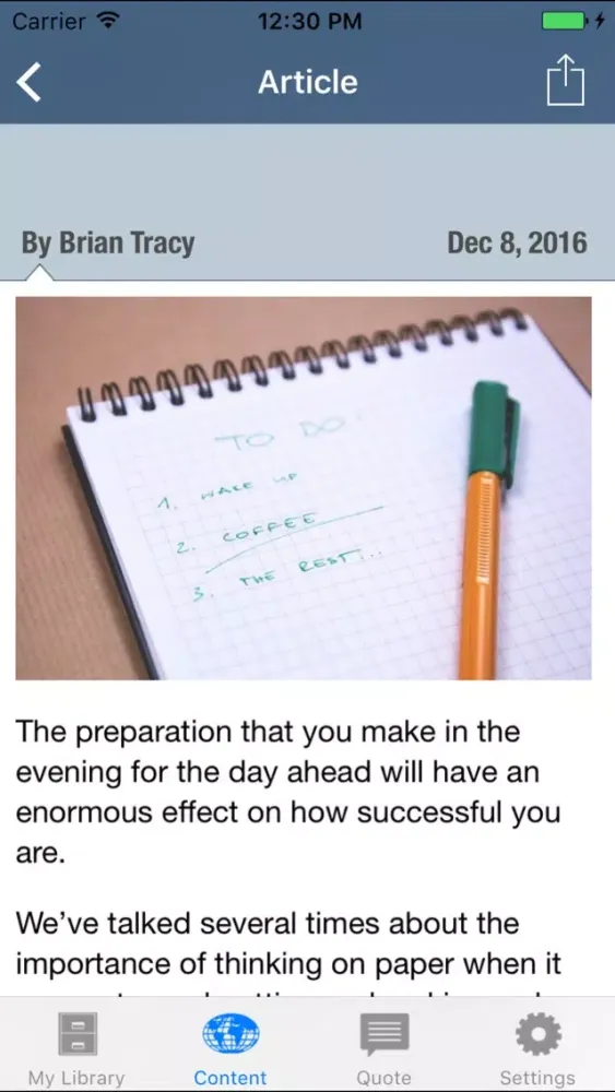 Zrzuty ekranu Brian Tracy's Success Library