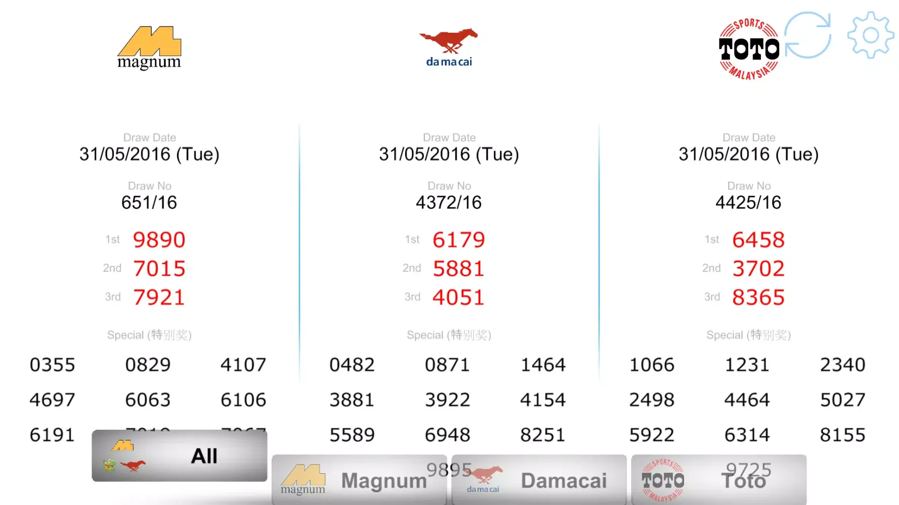 B 4D Result Malaysia Screenshots