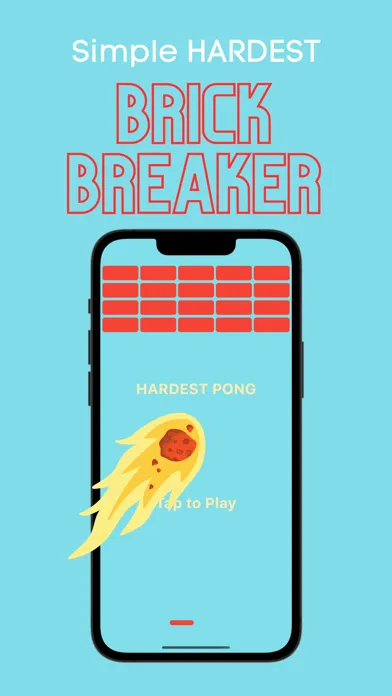 Capturas de tela do Simple HARDEST BRICK BREAKER