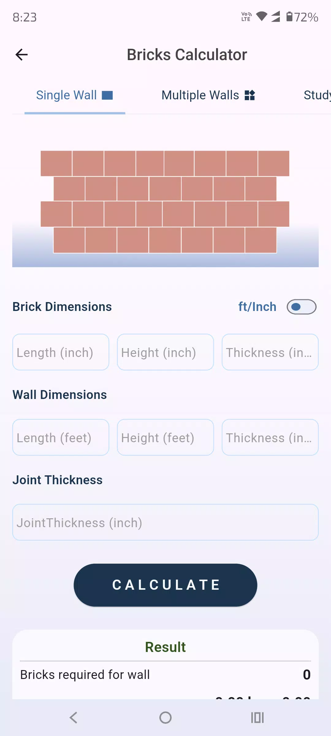 Captures d'écran de Quick Construction Calculator