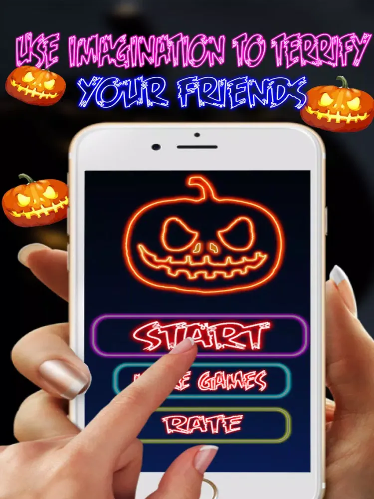 Capturas de tela do Draw Neon Pumpkin iPad 