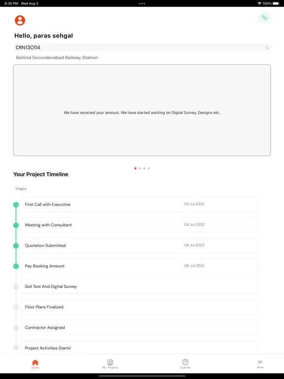 Screenshot di Brick&Bolt Customer iPad 