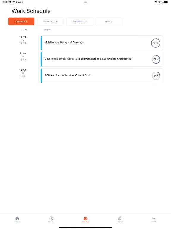 Screenshot di Brick&Bolt Customer iPad 
