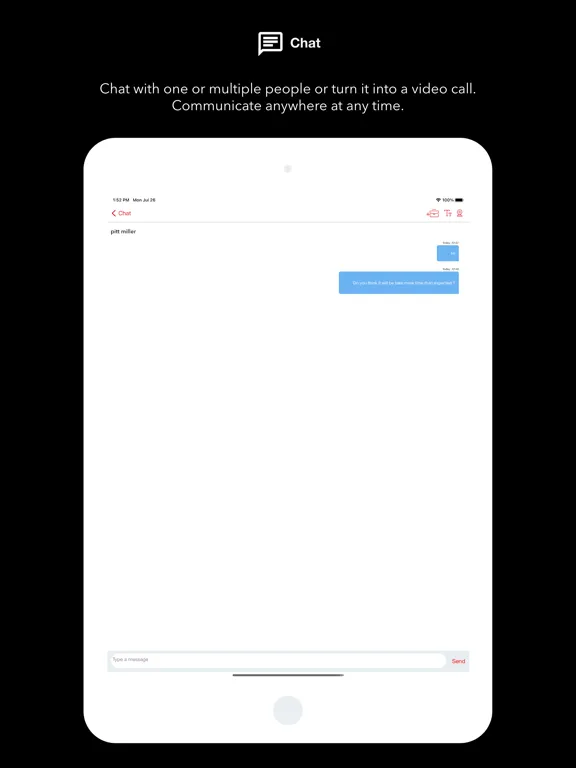 Tangkapan skrin JLL Services on Demand iPad 