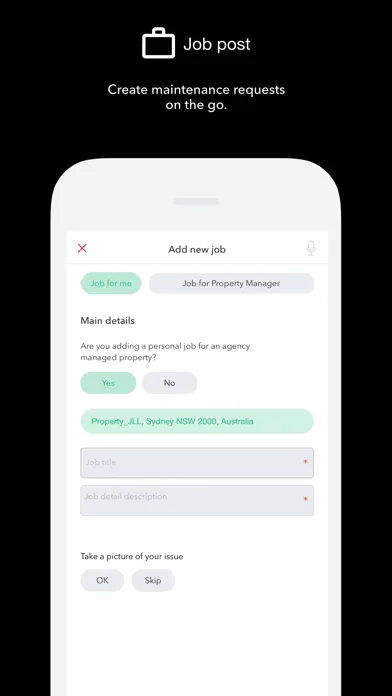 Tangkapan skrin JLL Services on Demand