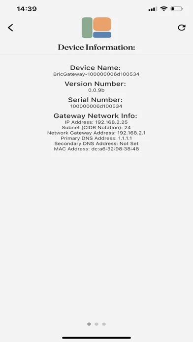 Zrzuty ekranu Bric Companion App