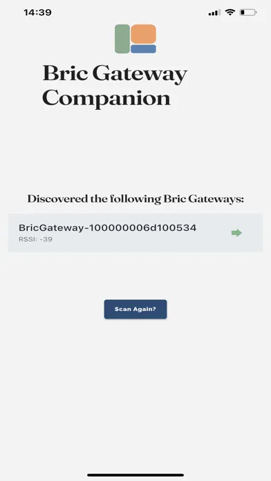 Zrzuty ekranu Bric Companion App