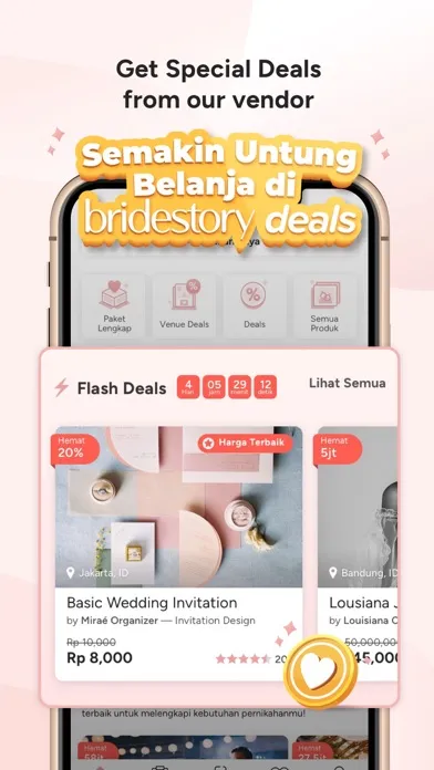 Tangkapan layar Bridestory