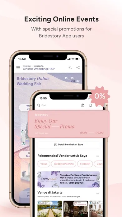 Tangkapan layar Bridestory