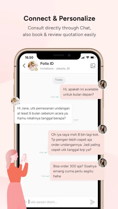 Tangkapan layar Bridestory