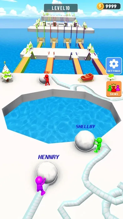 Snow Sprint: 3D Race Rush سکرین شاٹس
