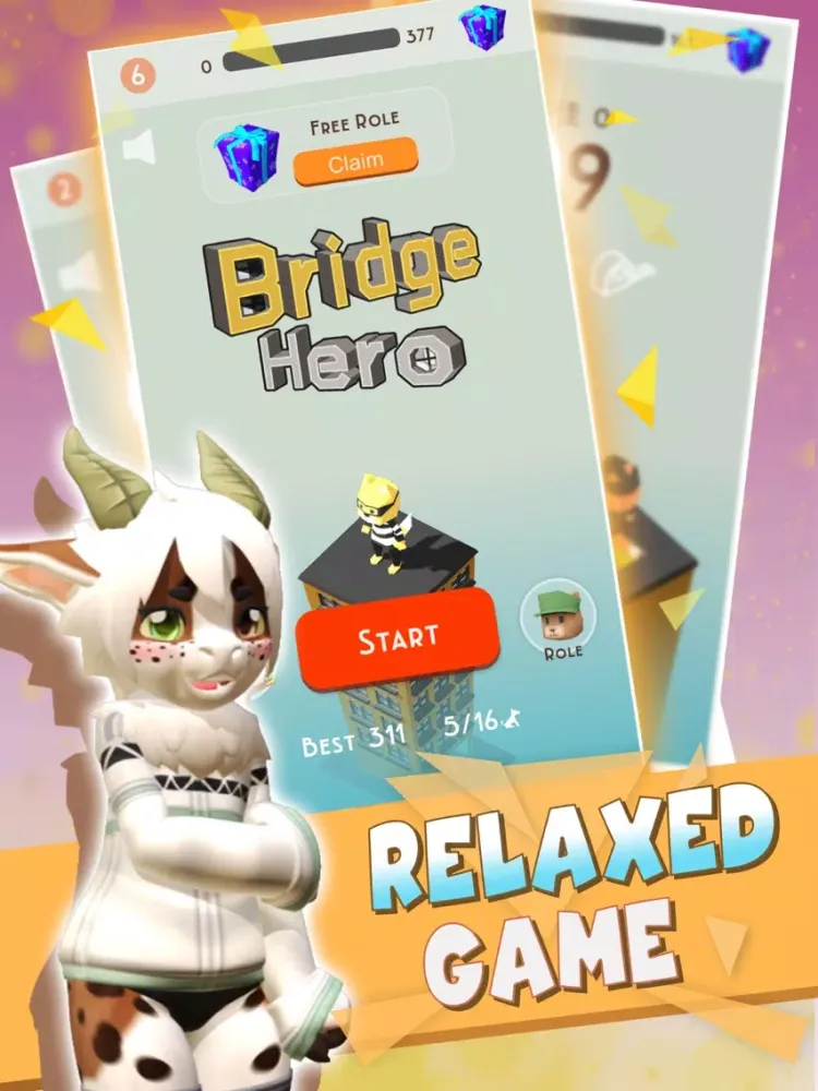 Bridge Hero - Road Build Games iPad  Screenshots