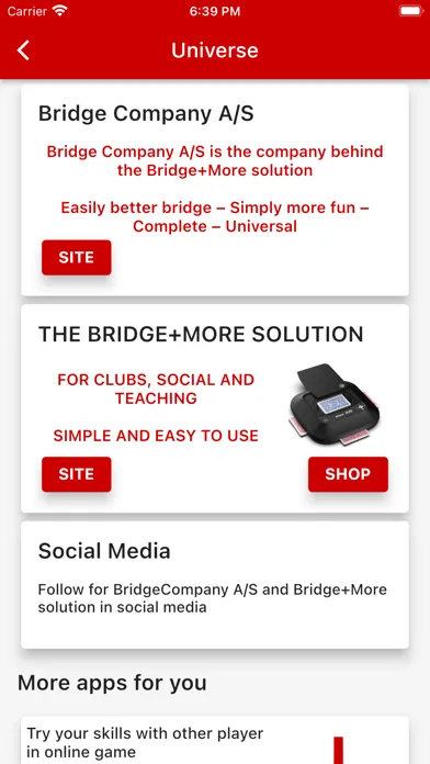 Bridge+More Dealer Screenshots