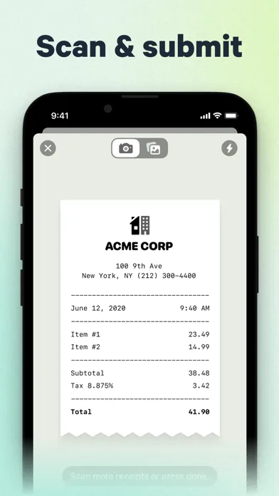 Capturas de tela do Reimbucks: Reimburse Expenses