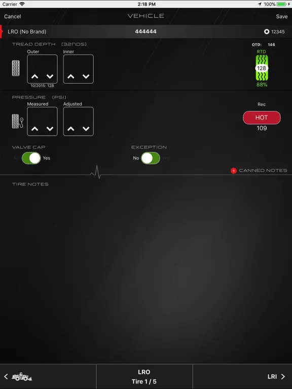 TreadStat iPad  Screenshots