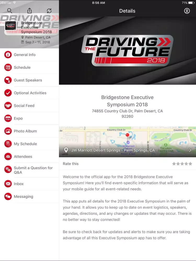 Capturas de tela do Bridgestone ES 2018 iPad 