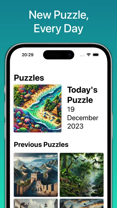 ภาพหน้าจอของ Puzzles Daily: A Jigsaw A Day