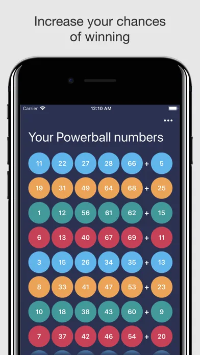 Capturas de tela do Lottery Balls Pro