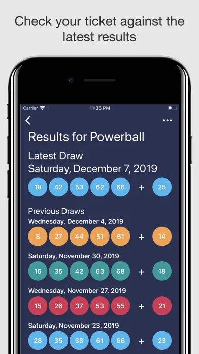 Capturas de tela do Lottery Balls Pro