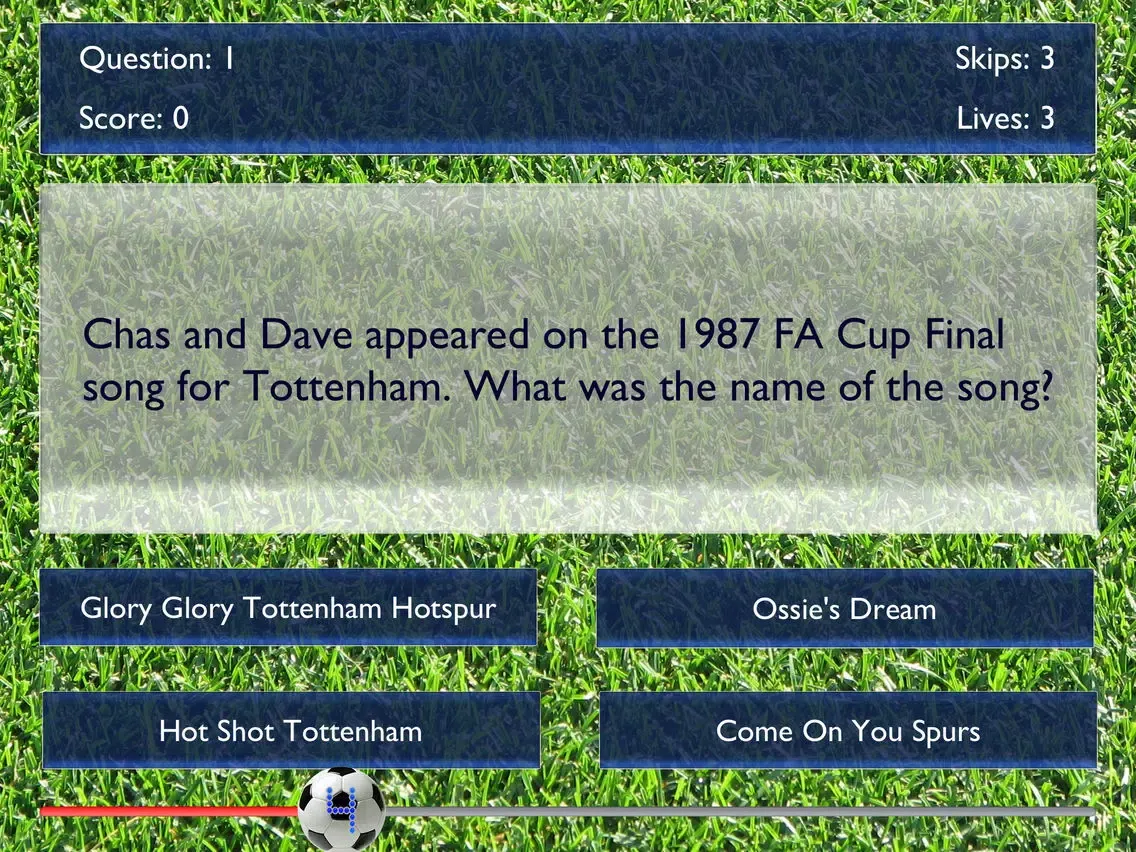 Capturas de pantalla de The Spurs Quiz - The Unofficial Quiz About Tottenham Football Club iPad 